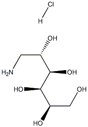 1-Amino-1-deoxy-D-glucitol hydrochloride Struktur