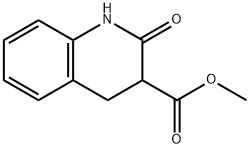 methyl 1,2,3,4-tetrahydro-2-oxoquinoline-3-carboxylate Struktur