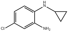 4-chloro-N1-cyclopropylbenzene-1,2-diamine Struktur