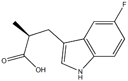 (S)-3-(5-Fluoro-1H-indol-3-yl)-2-methyl-propionic acid Structure