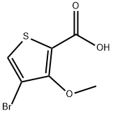 4-bromo-3-methoxythiophene-2-carboxylic acid Struktur