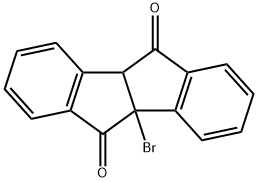 4B-BROMO-4B,5,9B,10-TETRAHYDROINDENO(2,1-A)INDENE-5,10-DIONE Structure