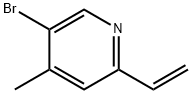 5-bromo-4-methyl-2-vinylpyridine Struktur