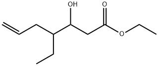 ethyl 4-ethyl-3-hydroxyhept-6-enoate Struktur
