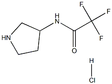 2,2,2-trifluoro-N-(pyrrolidin-3-yl)acetamide hydrochloride Struktur