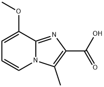 8-Methoxy-3-methylimidazo[1,2-a]pyridine-2-carboxylic acid Struktur