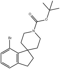 Tert-Butyl 7-Bromo-2,3-Dihydrospiro[Indene-1,4'-Piperidine]-1'-Carboxylate Structure