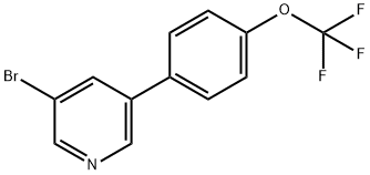 3-Bromo-5-[4-(trifluoromethoxy)phenyl]-pyridine Struktur