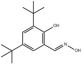 2,4-二叔丁基-6-[(1E)-(羥基亞氨基)甲基]苯酚 結(jié)構(gòu)式