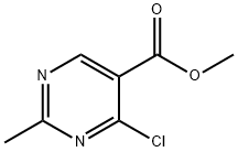 methyl 4-chloro-2-methylpyrimidine-5-carboxylate Struktur