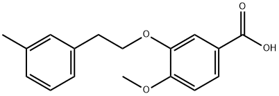 4-methoxy-3-(3-methylphenethoxy)benzoic acid(WXG02333) Struktur