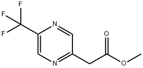 5-(Trifluoromethyl)-2-pyrazineacetic acid methyl ester Struktur