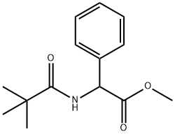methyl 2-phenyl-2-pivalamidoacetate Struktur