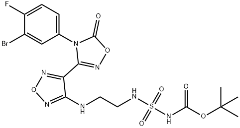 N-(2 - ((4-(4-(3-溴-4-氟苯基)-5-氧代-4,5-二氫-1,2,4-惡二唑-3- 結(jié)構(gòu)式