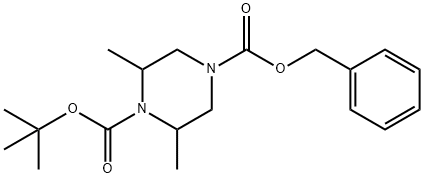 4-benzyl 1-tert-butyl 2,6-dimethylpiperazine-1,4-dicarboxylate