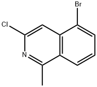 5-bromo-3-chloro-1-methylisoquinoline Struktur