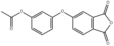 3-((1,3-Dioxo-1,3-dihydroisobenzofuran-5-yl)oxy)phenyl acetate Struktur