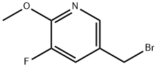5-(Bromomethyl)-3-fluoro-2-methoxypyridine Struktur