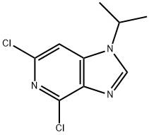 4,6-dichloro-1-isopropyl-1H-imidazo[4,5-c]pyridine Struktur