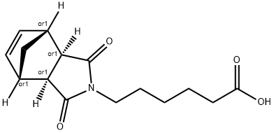 6-((3aR,4R,7S,7aS)-1,3-dioxo-3a,4,7,7a-tetrahydro-1H-4,7-methanoisoindol-2(3H)-yl)hexanoic acid Struktur