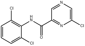 6-Chloro-N-(2,6-dichlorophenyl)pyrazine-2-carboxamide Struktur