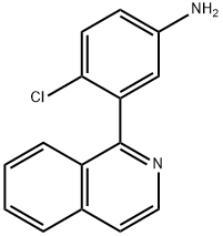 4-chloro-3-(1-isoquinolinyl)Benzenamine Struktur