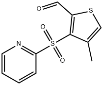4-Methyl-3-(Pyridine-2-Sulfonyl)-Thiophene-2-Carbaldehyde Struktur