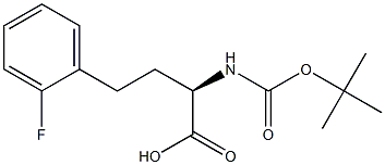 (R)-2-((叔丁氧基羰基)氨基)-4-(2-氟苯基)丁酸 結(jié)構(gòu)式