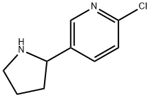 2-chloro-5-(pyrrolidin-2-yl)pyridine Struktur