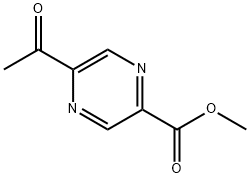 methyl 5-acetylpyrazine-2-carboxylate Struktur