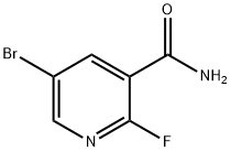 5-Bromo-2-fluoro-3-pyridinecarboxamid Struktur