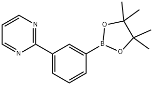 2-(3-(4,4,5,5-tetramethyl-1,3,2-dioxaborolan-2-yl)phenyl)pyrimidine Struktur