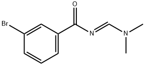 3-bromo-N-[(1E)-(dimethylamino)methylene]benzamide Struktur