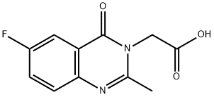 (6-Fluoro-2-methyl-4-oxo-4H-quinazolin-3-yl)-acetic acid Struktur