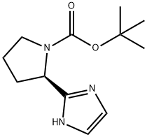tert-butyl (2R)-2-(1H-imidazol-2-yl)pyrrolidine-1-carboxylate Struktur