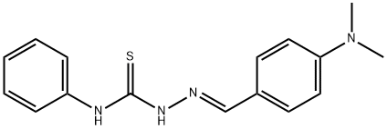 4-(dimethylamino)benzaldehyde N-phenylthiosemicarbazone Struktur