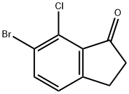 6-Bromo-7-chloro-indan-1-one Struktur
