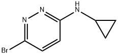 6-bromo-N-cyclopropylpyridazin-3-amine Struktur