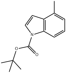 N-(BOC)-4-methylindole Struktur