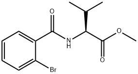 methyl 2-(2-bromobenzamido)-3-methylbutanoate Struktur