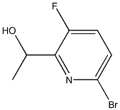 1-(6-bromo-3-fluoropyridin-2-yl)ethanol Struktur