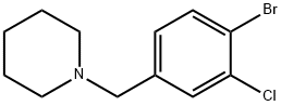 1-(4-Bromo-3-chlorobenzyl)piperidine Struktur