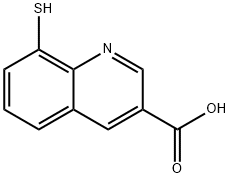 8-mercaptoquinoline-3-carboxylic acid Struktur