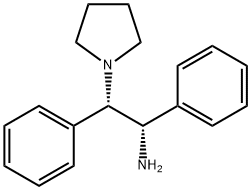 (1S,2S)-1,2-diphenyl-1-Pyrrolidineethanamine Struktur