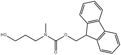 (9H-fluoren-9-yl)methyl 3-hydroxypropylmethylcarbamate Struktur