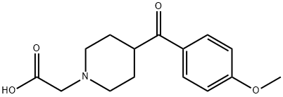 2-(4-(4-甲氧基苯甲?；?哌啶-1-基)乙酸
