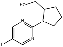(1-(5-fluoropyrimidin-2-yl)pyrrolidin-2-yl)methanol Struktur