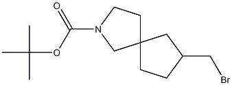 tert-butyl 7-(bromomethyl)-2-azaspiro[4.4]nonane-2-carboxylate Struktur
