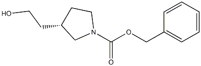 (S)-benzyl 3-(2-hydroxyethyl)pyrrolidine-1-carboxylate Struktur