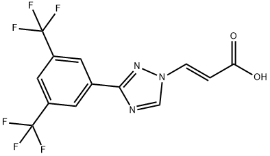 2-Propenoic acid, 3-[3-[3,5-bis(trifluoromethyl)phenyl]-1H-1,2,4-triazol-1-yl]-, (2E)-